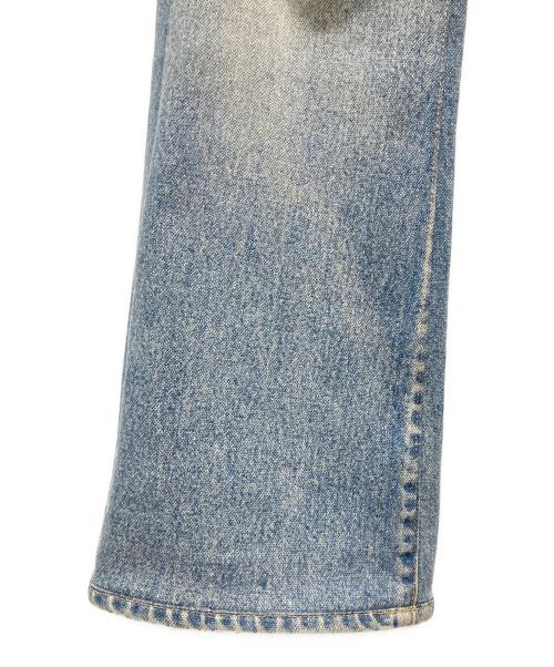 CELINE（セリーヌ）CELINE (セリーヌ) ブロークンツイルコットンフレアデニムパンツ インディゴ サイズ:27の古着・服飾アイテム