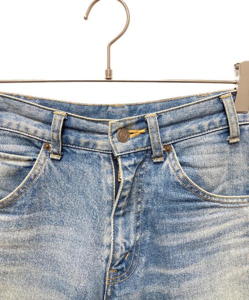 CELINE（セリーヌ）CELINE (セリーヌ) ブロークンツイルコットンフレアデニムパンツ インディゴ サイズ:27の古着・服飾アイテム