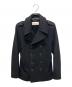 Saint Laurent Paris（サンローランパリ）の古着「15AW エディ期 クラシック ウール ピーコート」｜ネイビー