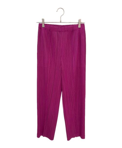 PLEATS PLEASE（プリーツプリーズ）PLEATS PLEASE (プリーツプリーズ) プリーツパンツ ショッキングピンク サイズ:5の古着・服飾アイテム