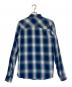 AMIRI (アミリ) スタッヅカラーカットオフチェックシャツ ブルー×ホワイト サイズ:XS：35000円