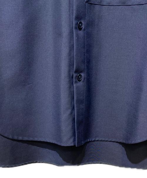 JIL SANDER（ジルサンダー）JIL SANDER (ジルサンダー) ウールクラシックオーバーサイズシャツ ネイビー サイズ:38の古着・服飾アイテム