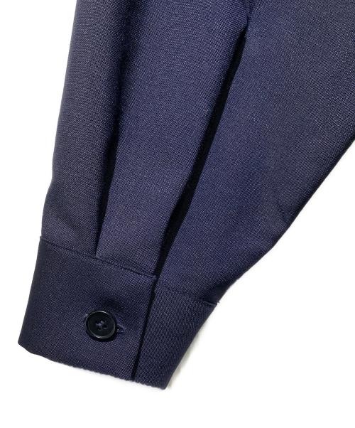 JIL SANDER（ジルサンダー）JIL SANDER (ジルサンダー) ウールクラシックオーバーサイズシャツ ネイビー サイズ:38の古着・服飾アイテム