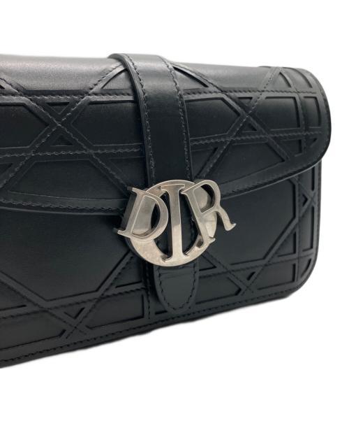 Christian Dior（クリスチャン ディオール）Christian Dior (クリスチャン ディオール) Dior Mini Dior Charm Bag Cannage Cosmo Leather ブラック サイズ:mini/ミニの古着・服飾アイテム