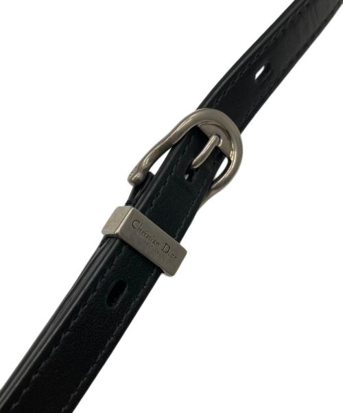 Christian Dior（クリスチャン ディオール）Christian Dior (クリスチャン ディオール) Dior Mini Dior Charm Bag Cannage Cosmo Leather ブラック サイズ:mini/ミニの古着・服飾アイテム