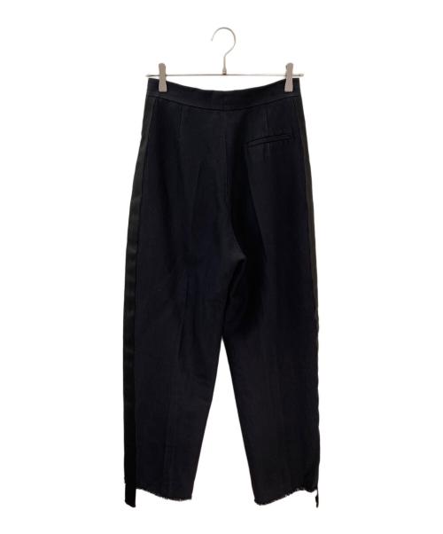 CELINE（セリーヌ）CELINE (セリーヌ) 袴タックシルク混 ワイドパンツ ブラック サイズ:36の古着・服飾アイテム