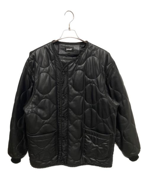 Schott（ショット）Schott (ショット) QUILTED LINNER LEATHER JACKET ブラック サイズ:XLの古着・服飾アイテム