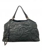 CHANELシャネル）の古着「マトラッセ2WAYトートバッグ」｜ブラック