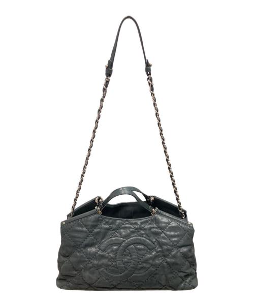 CHANEL（シャネル）CHANEL (シャネル) マトラッセ2WAYトートバッグ ブラックの古着・服飾アイテム