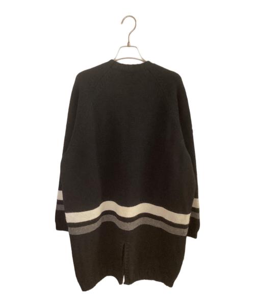 UNDERCOVER（アンダーカバー）UNDERCOVER (アンダーカバー) サイドベントポケット付きロングニット ブラック サイズ:2の古着・服飾アイテム