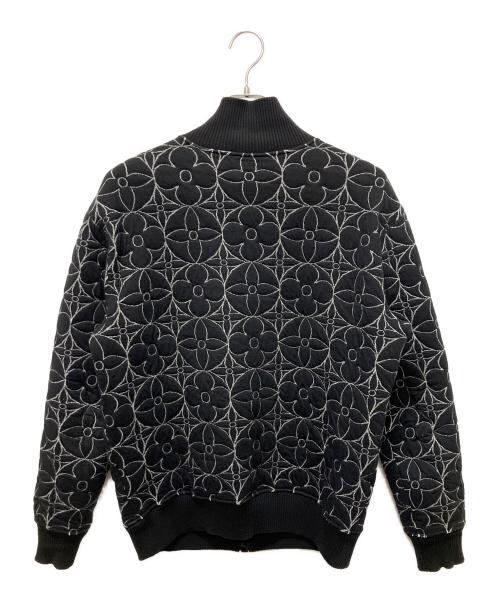 LOUIS VUITTON（ルイ ヴィトン）LOUIS VUITTON (ルイ ヴィトン) ジップスルーモノグラムフラワーブルゾン/ジップジャケット ブラック サイズ:Mの古着・服飾アイテム