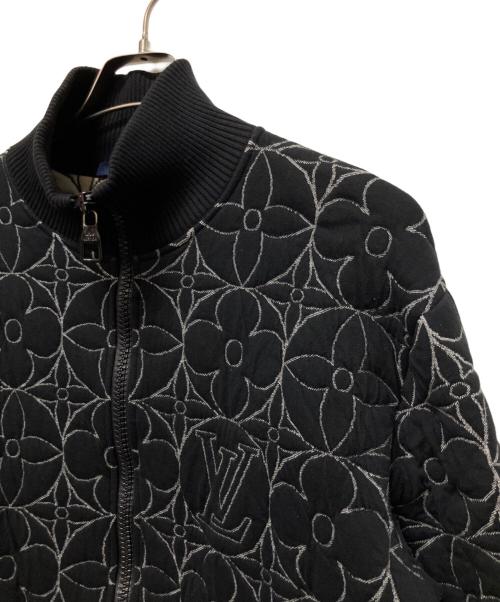 LOUIS VUITTON（ルイ ヴィトン）LOUIS VUITTON (ルイ ヴィトン) ジップスルーモノグラムフラワーブルゾン/ジップジャケット ブラック サイズ:Mの古着・服飾アイテム