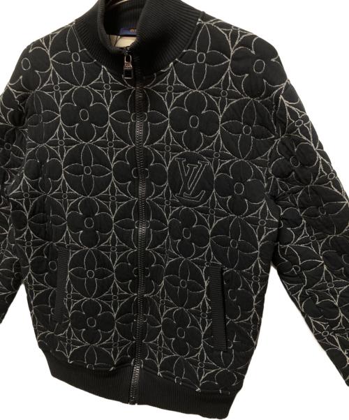 LOUIS VUITTON（ルイ ヴィトン）LOUIS VUITTON (ルイ ヴィトン) ジップスルーモノグラムフラワーブルゾン/ジップジャケット ブラック サイズ:Mの古着・服飾アイテム