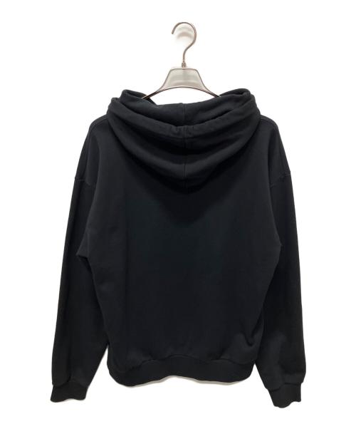 CELINE（セリーヌ）CELINE (セリーヌ) ロゴ ルーズフーディー ブラック サイズ:Lの古着・服飾アイテム