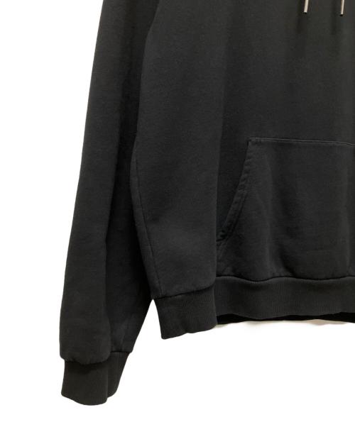 CELINE（セリーヌ）CELINE (セリーヌ) ロゴ ルーズフーディー ブラック サイズ:Lの古着・服飾アイテム