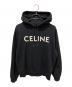 CELINE（セリーヌ）の古着「ロゴ ルーズフーディー」｜ブラック