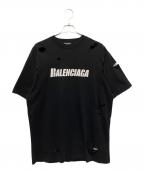 BALENCIAGAバレンシアガ）の古着「DESTROYED BOXY FIT」｜ブラック