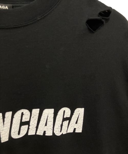 BALENCIAGA（バレンシアガ）BALENCIAGA (バレンシアガ) DESTROYED BOXY FIT ブラック サイズ:XXSの古着・服飾アイテム