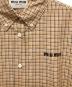 中古・古着 MIU MIU (ミュウミュウ) MIU MIU Short-Sleeved Dresses ショートスリーブ チェック プリーツ ドレス ブラウン サイズ:40：150000円