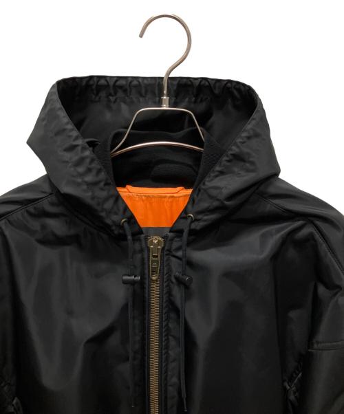 BALENCIAGA（バレンシアガ）BALENCIAGA (バレンシアガ) 22SS フーデッド MA-1 ブルゾン ブラック サイズ:1の古着・服飾アイテム