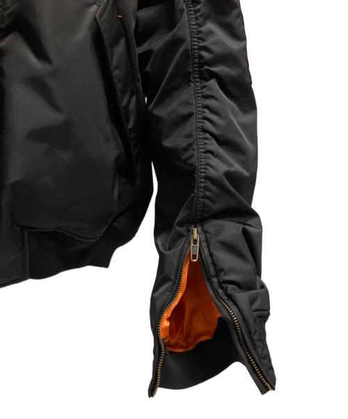 BALENCIAGA（バレンシアガ）BALENCIAGA (バレンシアガ) 22SS フーデッド MA-1 ブルゾン ブラック サイズ:1の古着・服飾アイテム