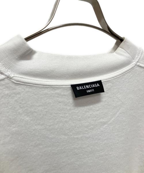 BALENCIAGA（バレンシアガ）BALENCIAGA (バレンシアガ) ロゴスウェット ホワイト サイズ:Sの古着・服飾アイテム