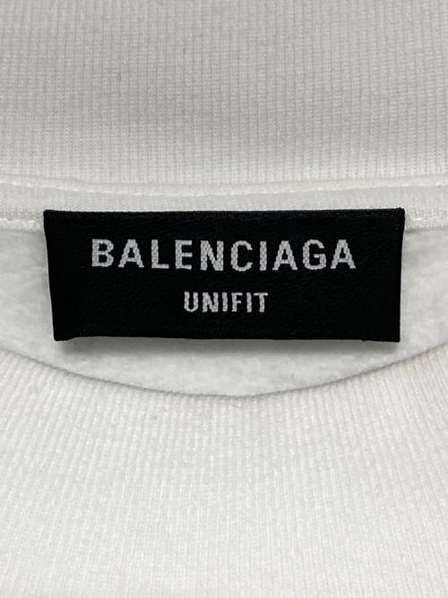 BALENCIAGA（バレンシアガ）BALENCIAGA (バレンシアガ) MARVEL (マーベル) ロゴスウェット ホワイト サイズ:Sの古着・服飾アイテム