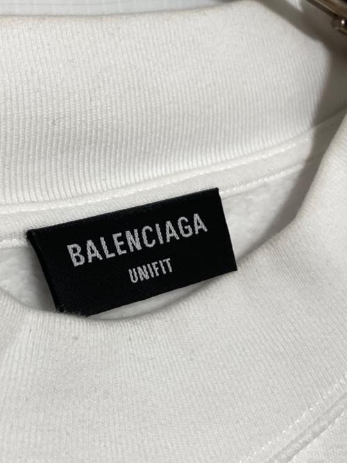 BALENCIAGA（バレンシアガ）BALENCIAGA (バレンシアガ) MARVEL (マーベル) ロゴスウェット ホワイト サイズ:Sの古着・服飾アイテム
