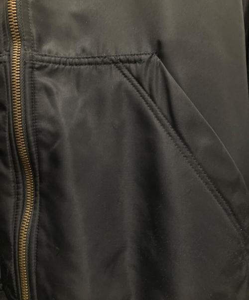 BALENCIAGA（バレンシアガ）BALENCIAGA (バレンシアガ) 22AW ロゴ刺繍フーデッド ボンバーブルゾン ブラック サイズ:Sの古着・服飾アイテム