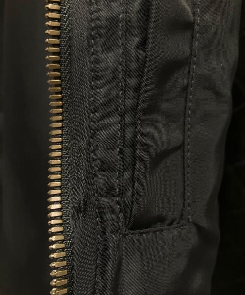 BALENCIAGA（バレンシアガ）BALENCIAGA (バレンシアガ) 22AW ロゴ刺繍フーデッド ボンバーブルゾン ブラック サイズ:Sの古着・服飾アイテム