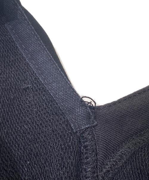 MM6 Maison Margiela（エムエムシックスメゾンマルジェラ）MM6 Maison Margiela (エムエムシックス メゾンマルジェラ) アシンメトリー ドッキングカットソー ブラック サイズ:XSの古着・服飾アイテム