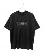 Christian Dior×STONE ISLANDクリスチャン ディオール×ストーンアイランド）の古着「コラボロゴエンブロイダリーTシャツ」｜ブラック