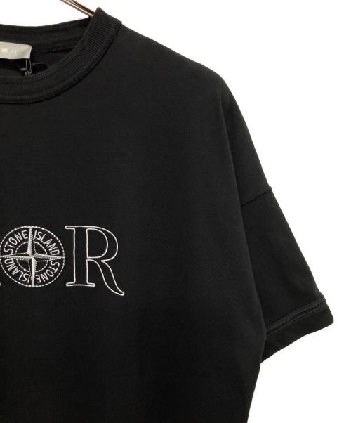 Christian Dior（クリスチャン ディオール）Christian Dior (クリスチャン ディオール) STONE ISLAND (ストーンアイランド) コラボロゴエンブロイダリーTシャツ ブラック サイズ:Mの古着・服飾アイテム