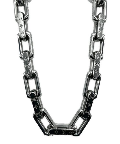 LOUIS VUITTON（ルイ ヴィトン）LOUIS VUITTON (ルイ ヴィトン) チェーンモノグラム ネックレス シルバーの古着・服飾アイテム