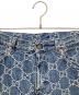 中古・古着 GUCCI (グッチ) GG Jacquard ジャガード デニム パンツ インディゴ サイズ:34：110000円