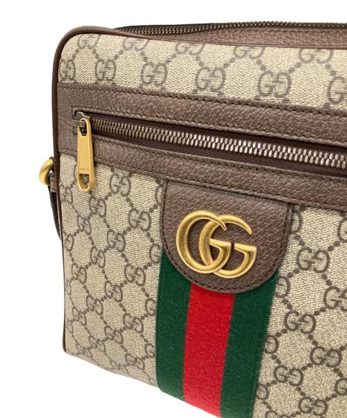 GUCCI（グッチ）GUCCI (グッチ) オフィディア GGスモール メッセンジャーバッグ ベージュ×ブラウンの古着・服飾アイテム