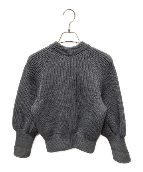 LOUIS VUITTON（ルイ ヴィトン）LOUIS VUITTON (ルイ ヴィトン) Emblem Ribbed Knit/エンブレム リブ ニット/RW202W YEH FJKL39 グレー サイズ:Sの古着・服飾アイテム