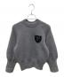 LOUIS VUITTON（ルイ ヴィトン）の古着「Emblem Ribbed Knit/エンブレム リブ ニット/RW202W YEH FJKL39」｜グレー