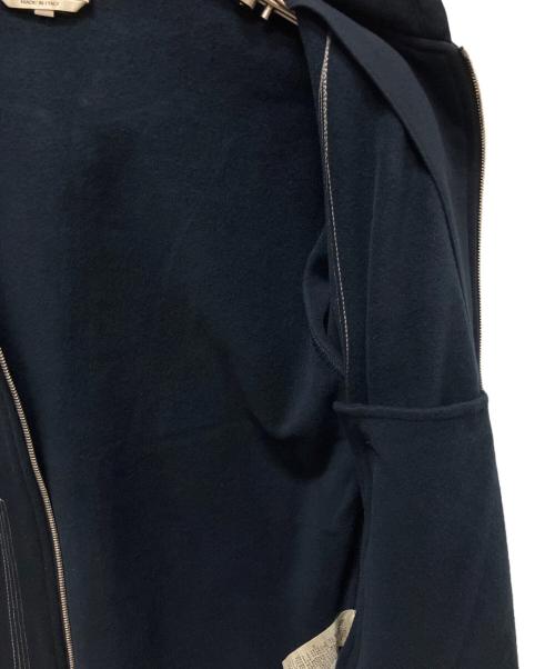 HERMES（エルメス）HERMES (エルメス) 24SS セリエジップ ステッチデザイン ジップアップ フーディ ネイビー サイズ:XSの古着・服飾アイテム