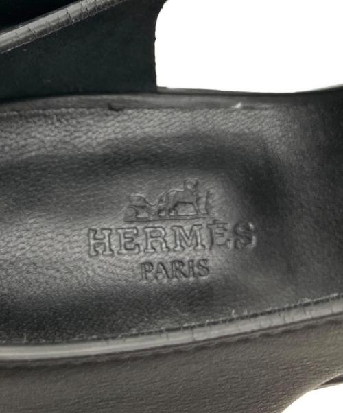 HERMES（エルメス）HERMES (エルメス) Epoca エポカ オックスフォードシューズ ブラック サイズ:38の古着・服飾アイテム