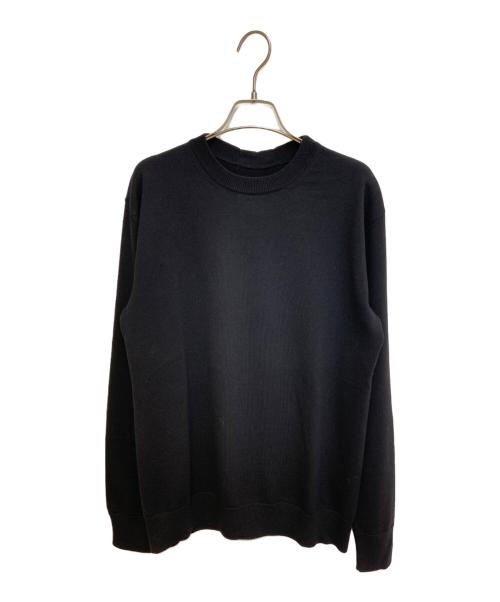 JIL SANDER（ジルサンダー）JIL SANDER (ジルサンダー) ウールニット プルオーバー ブラック サイズ:46の古着・服飾アイテム