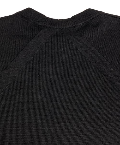 JIL SANDER（ジルサンダー）JIL SANDER (ジルサンダー) ウールニット プルオーバー ブラック サイズ:46の古着・服飾アイテム