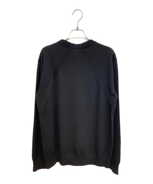 JIL SANDER（ジルサンダー）JIL SANDER (ジルサンダー) ウールニット プルオーバー ブラック サイズ:46の古着・服飾アイテム