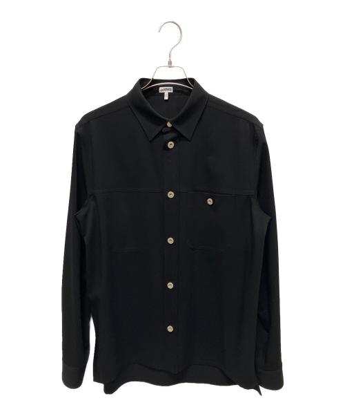 LOEWE（ロエベ）LOEWE (ロエベ) 22AW/Metal Button Overshirt ブラック サイズ:39の古着・服飾アイテム