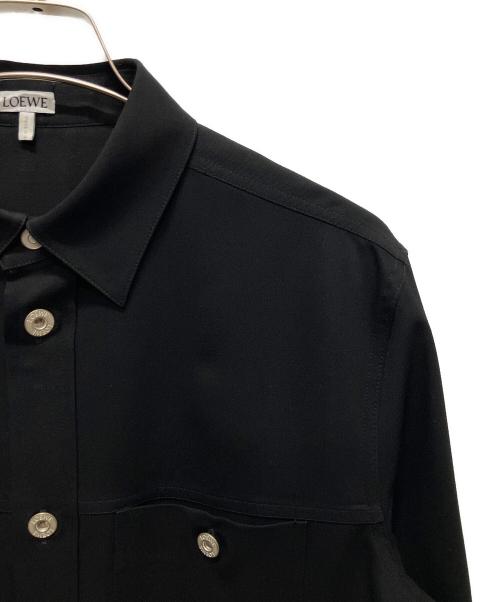 LOEWE（ロエベ）LOEWE (ロエベ) 22AW/Metal Button Overshirt ブラック サイズ:39の古着・服飾アイテム