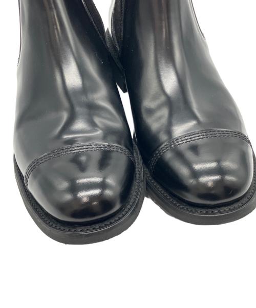 SANDERS（サンダース）SANDERS (サンダース)  MILITARY CAP TOE CHELSEA BOOT　ミリタリーキャップトゥチェルシーブーツ ブラック サイズ:6の古着・服飾アイテム