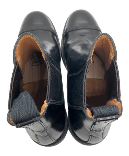 SANDERS（サンダース）SANDERS (サンダース)  MILITARY CAP TOE CHELSEA BOOT　ミリタリーキャップトゥチェルシーブーツ ブラック サイズ:6の古着・服飾アイテム