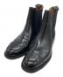 SANDERS（サンダース）の古着「 MILITARY CAP TOE CHELSEA BOOT　ミリタリーキャップトゥチェルシーブーツ」｜ブラック