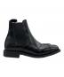 中古・古着 SANDERS (サンダース)  MILITARY CAP TOE CHELSEA BOOT　ミリタリーキャップトゥチェルシーブーツ ブラック サイズ:6：40000円