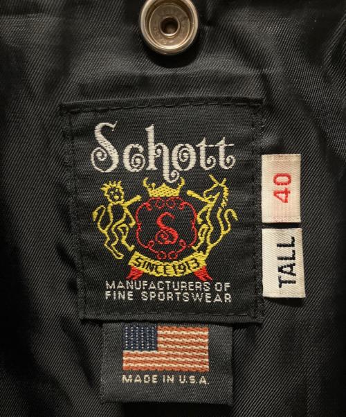 Schott（ショット）Schott (ショット) SHEEP ONE STAR RIDERS JKT ブラック サイズ:40の古着・服飾アイテム